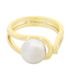 Anillo en oro con Perla de Akoya