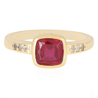 Anillo en plata con Rubí de Madagascar