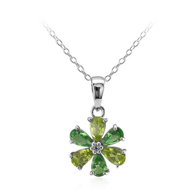 Collar en plata con Peridoto de Birmania