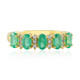 Anillo en plata con Esmeralda de Etiopía