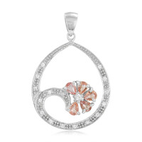 Colgante en plata con Zafiro Padparadscha