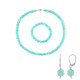 Set en plata con Amazonita