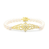 Brazalete en plata con Perla Freshwater