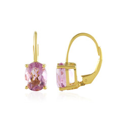 Pendientes en plata con Fluorita rosa