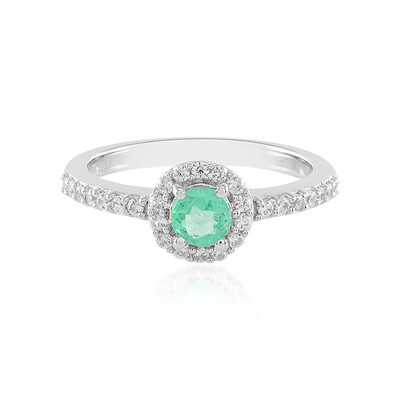 Anillo en plata con Esmeralda de Colombia