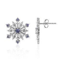 Pendientes en plata con Topacio blanco