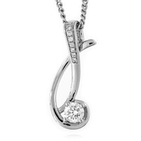 Collar en oro con Diamante limpio a lupa F (LUCENT DIAMONDS)