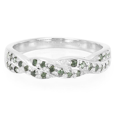 Anillo en plata con Diamante fantasía