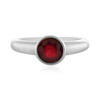 Anillo en plata con Rubí de Madagascar