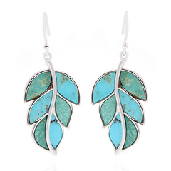 Pendientes en plata con Turquesa de Kingman (Anne Bever)