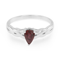 Anillo en plata con Rubí de Malawi