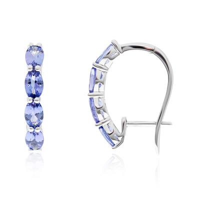 Pendientes en oro con Tanzanita AAA