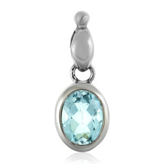 Colgante en plata con Topacio azul