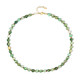 Collar en plata con Ágata verde