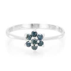 Anillo en plata con Diamante fantasía
