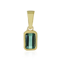 Colgante en plata con Turmalina verde Benedito(Adela Silber)