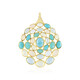 Colgante en plata con Larimar (KM by Juwelo)