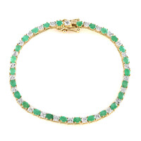 Brazalete en plata con Esmeralda de Socoto