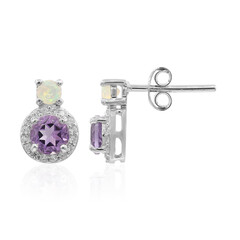 Pendientes en plata con Amatista