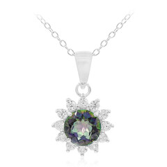 Collar en plata con Cuarzo místico