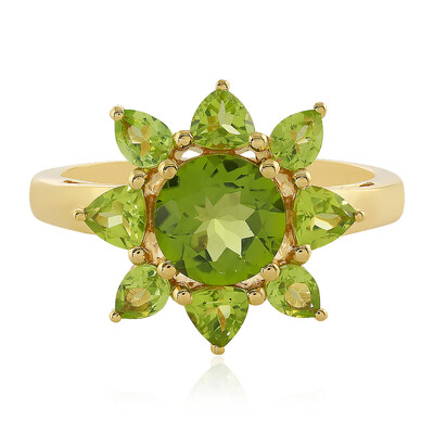 Anillo en plata con Peridoto
