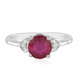 Anillo en plata con Rubí de Madagascar