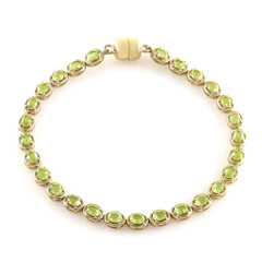 Brazalete en plata con Peridoto