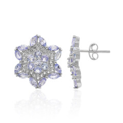 Pendientes en plata con Tanzanita