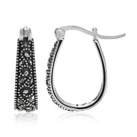 Pendientes en plata con Marcasita