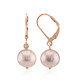 Pendientes en plata con Perla Ming púrpura (TPC)
