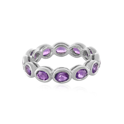 Anillo en plata con Amatista