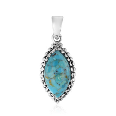 Colgante en plata con Turquesa azul del Mohave Kingman (Art of Nature)