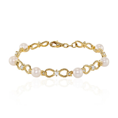 Brazalete en plata con Perla Freshwater