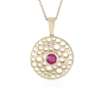 Collar en oro con Zafiro rosa de Madagascar (Ornaments by de Melo)