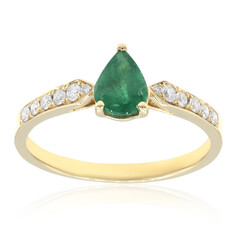 Anillo en oro con Esmeralda de Zambia AAA (CIRARI)