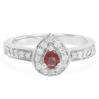 Anillo en plata con Rubí de Malawi