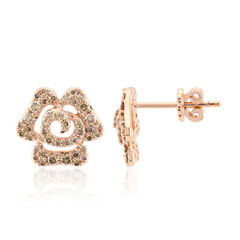 Pendientes en oro con Diamante rosa de Francia de Argyle SI1