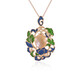 Collar en plata con Piedra de luna melocotón (Adela Silber)
