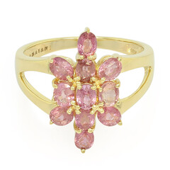 Anillo en oro con Zafiro Padparascha no calentado (AMAYANI)