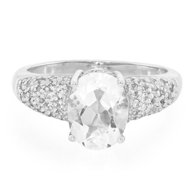 Anillo en plata con Petalita