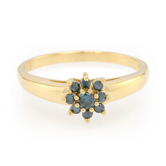Anillo en plata con Diamante fantasía