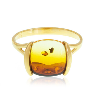 Anillo en plata con Ámbar báltico (dagen)