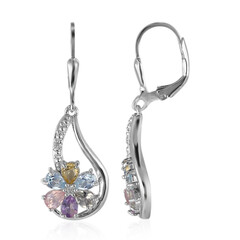Pendientes en plata con Amatista de Bolivia