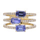 Anillo en oro con Tanzanita AAA (CIRARI)