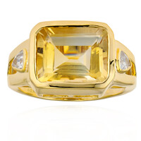 Anillo en plata con Citrino multicolor