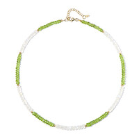 Collar en plata con Piedra de Luna arcoíris
