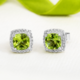 Pendientes en plata con Peridoto
