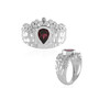 Anillo en plata con Rodolita frambuesa (de Melo)