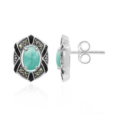 Pendientes en plata con Amazonita