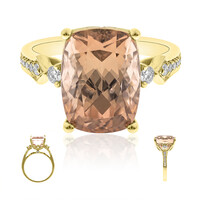 Anillo en oro con Turmalina neón del Congo (AMAYANI)